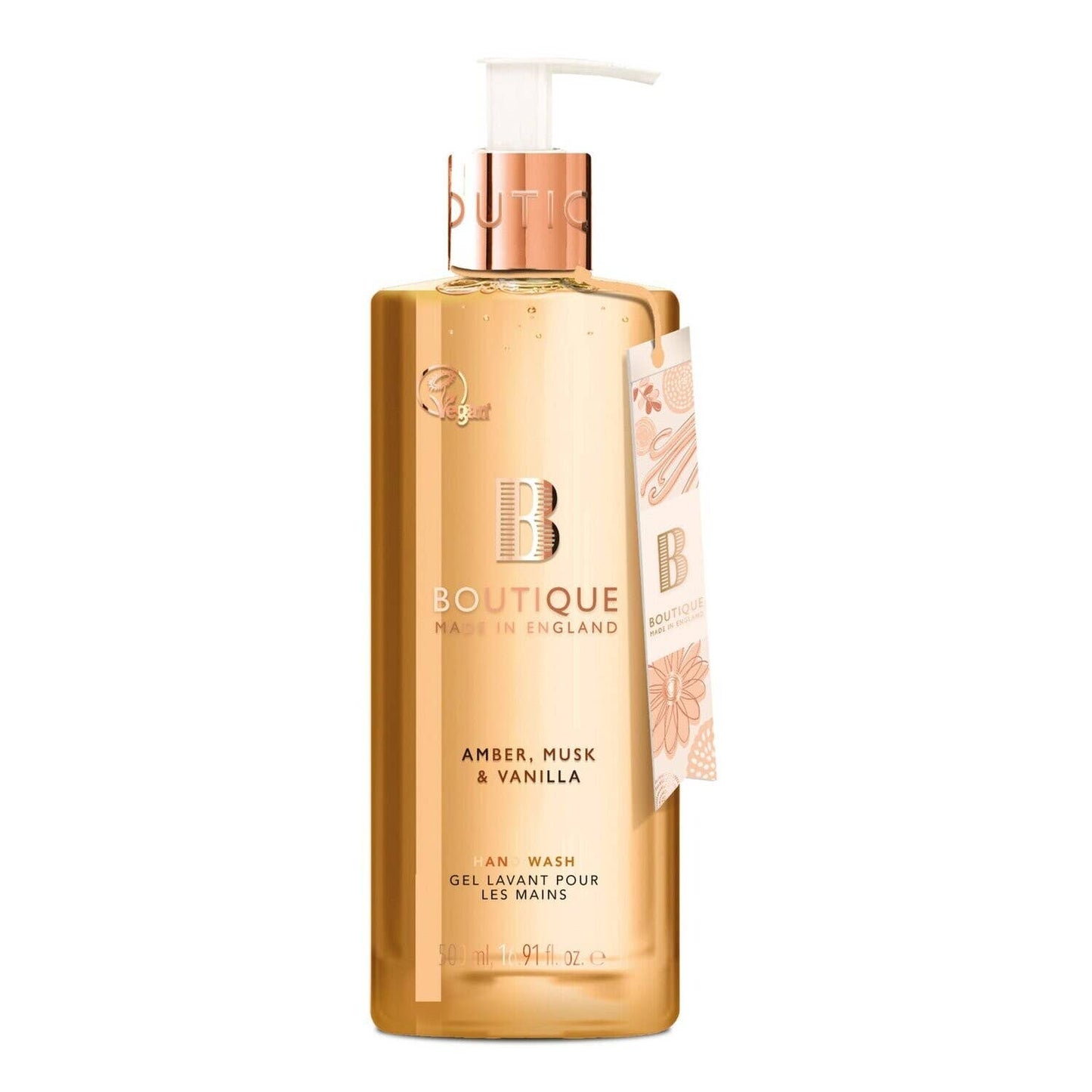 Amber, Musk & Vanilla Hand Wash 500ml