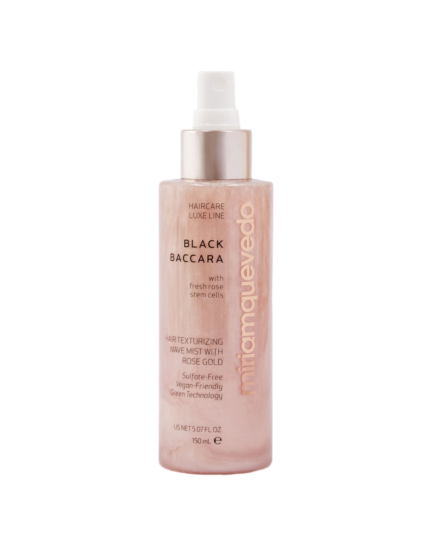Black Baccara Hair Texturizing Wave Mist With Rose Gold