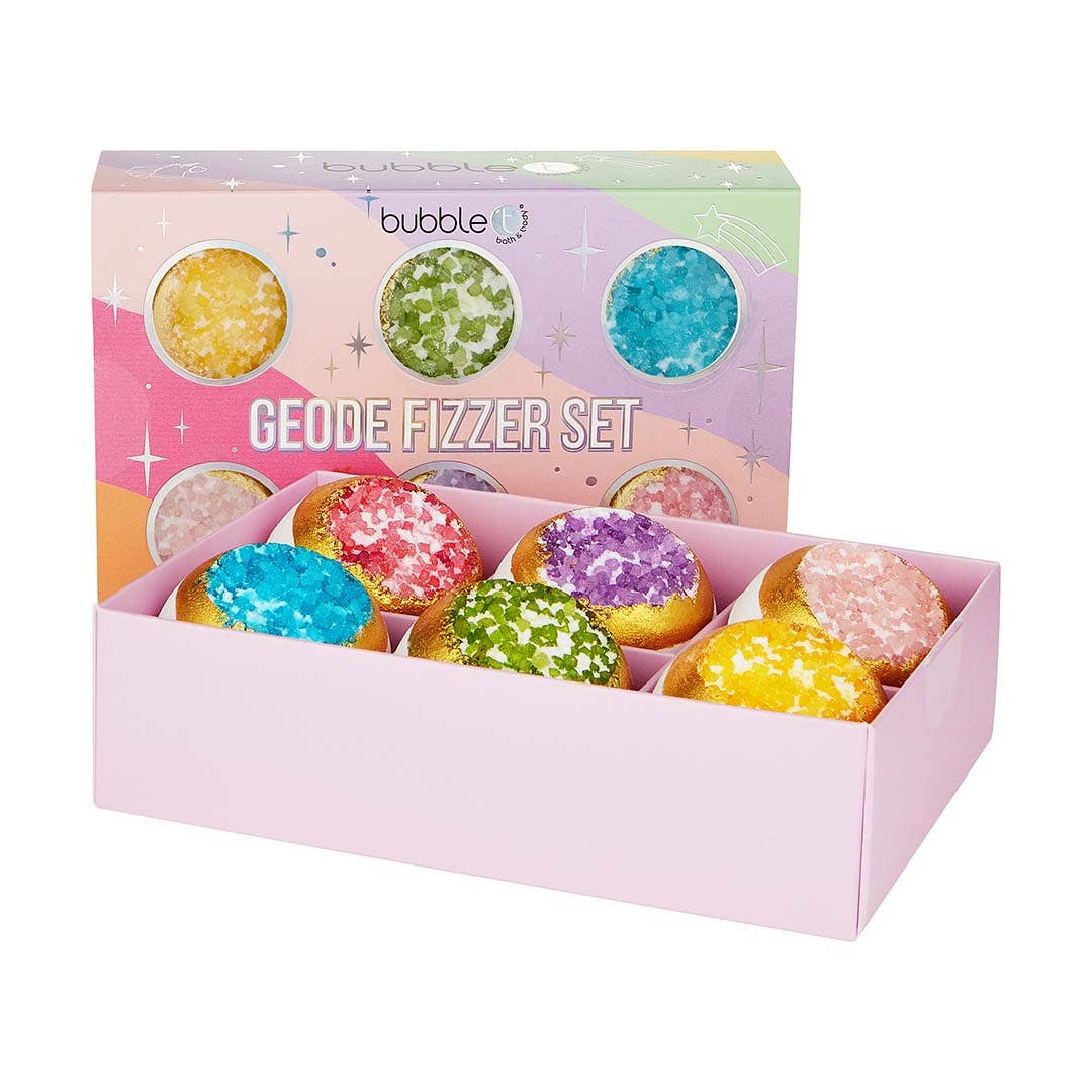 Rainbow Geode Bath Fizzer Gift Set
