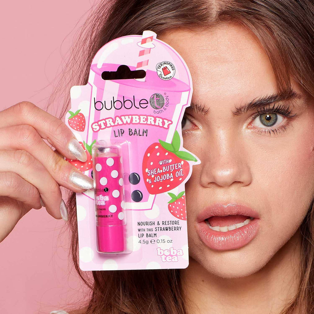 Boba Tea Strawberry Lip Balm