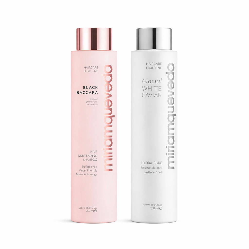 Miriam Quevedo Black Baccara Multiplying Shampoo & Hydra Pure Mask duo
