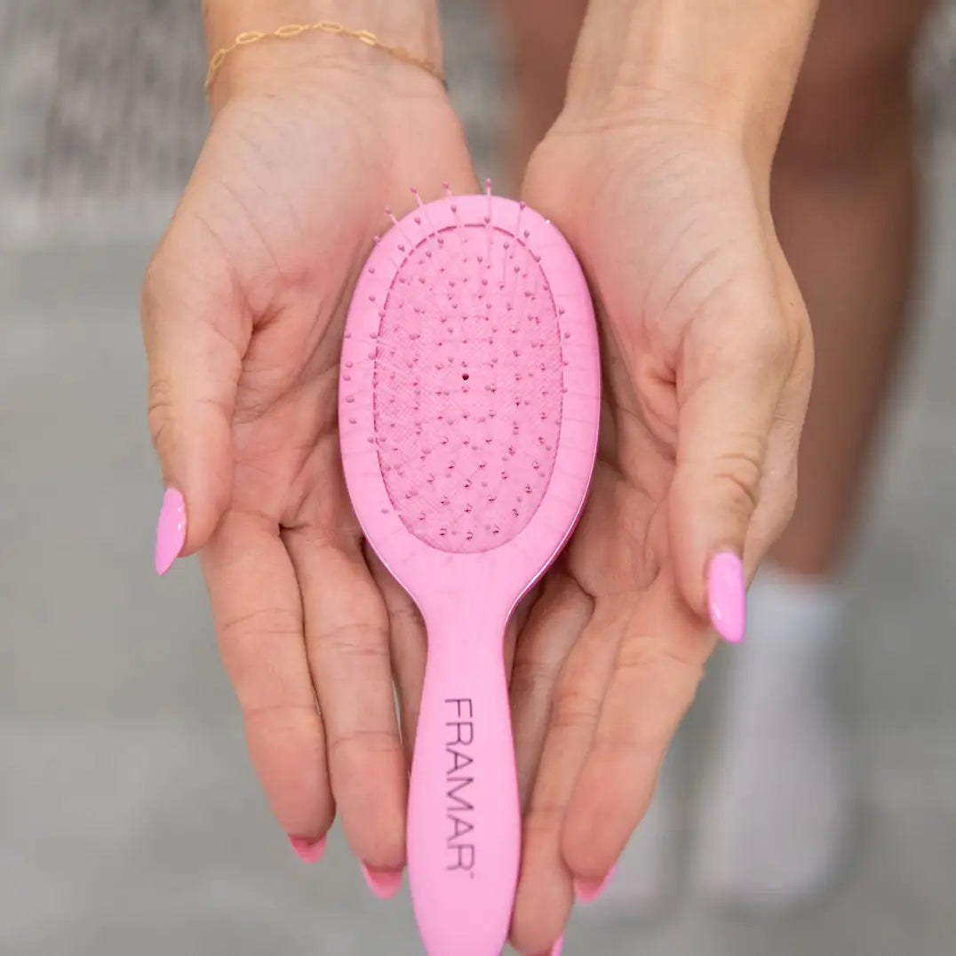 FRAMAR MINI DETANGLER BRUSH PINK