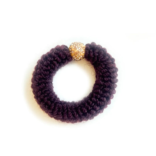 HOOPS BIG FLUFFY DIAMOND BROWN